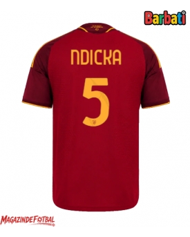 AS Roma Evan Ndicka #5 Tricou Fotbal Replică 2026-27 Barbati Acasa AS Roma Evan Ndicka #5 Tricou Fotbal Replică 2026-27 Barbati Acasa
